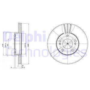 Jarrulevy DELPHI BG2682