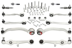 Tukivarsisarja, pyörien tuenta, Etuakseli, AUDI A4, A4 Avant, A6, A6 Avant, SKODA SUPERB I, VW PASSAT, PASSAT Variant, 8D0498998