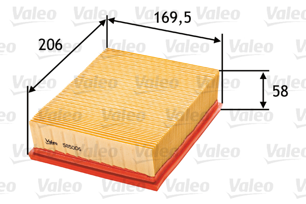 Ilmansuodatin VALEO 585006