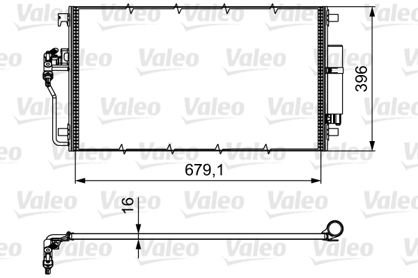 Lauhdutin, ilmastointilaite VALEO 814374