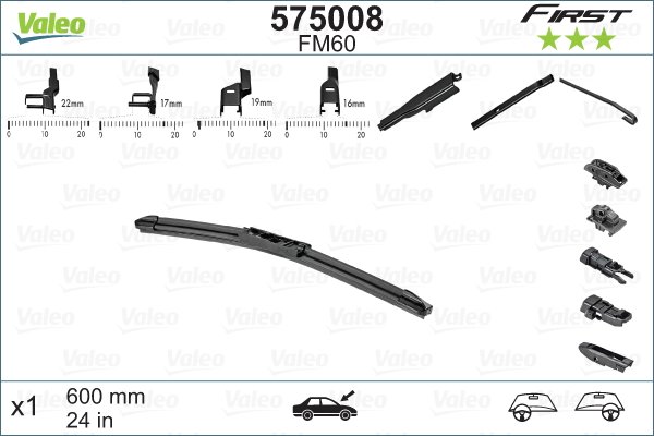 Pyyhkijänsulka VALEO 575008