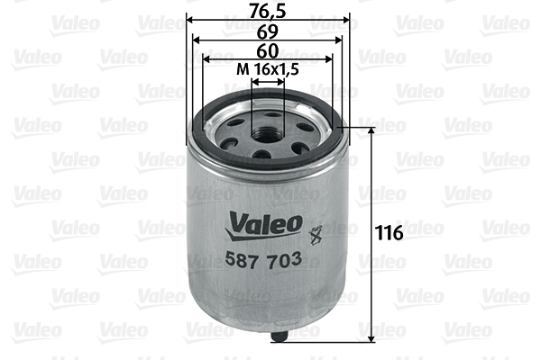 Polttoainesuodatin VALEO 587703