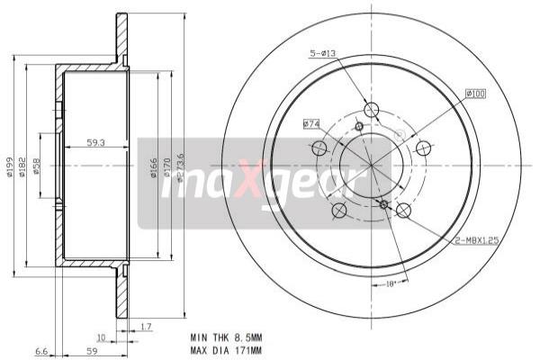 Jarrulevy MAXGEAR 19-2356