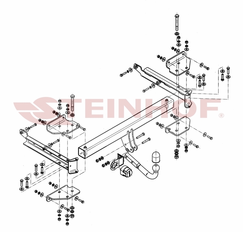 Vetokoukku STEINHOF STM-128 MB M-Class W164, W166
