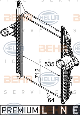 Välijäähdytin HELLA 8ML 376 746-301
