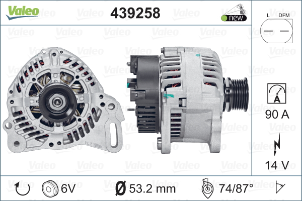 Laturi VALEO 439258