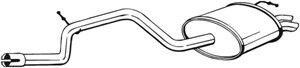 Takaäänenvaimentaja, FORD MONDEO II, MONDEO Sedan II, 1036191, 1118685, 1465127