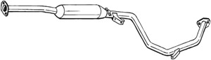 Keskiäänenvaimentaja, MITSUBISHI GALANT VII, GALANT Sedan VII, MB868171, MB868179