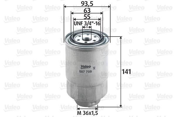 Polttoainesuodatin VALEO 587709