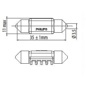 Polttimo, sisävalo PHILIPS 128596000KX1