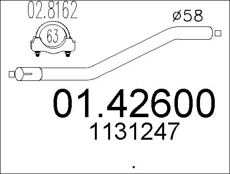 Pakoputki MTS 01.42600