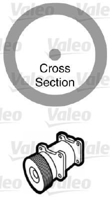 Tiiviste, jäähdytys VALEO 509159