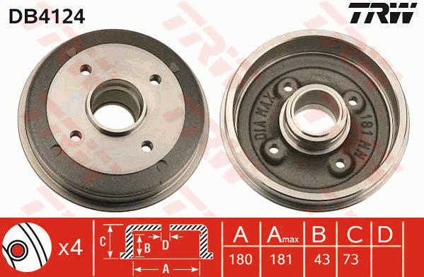 Jarrurumpu TRW DB4124