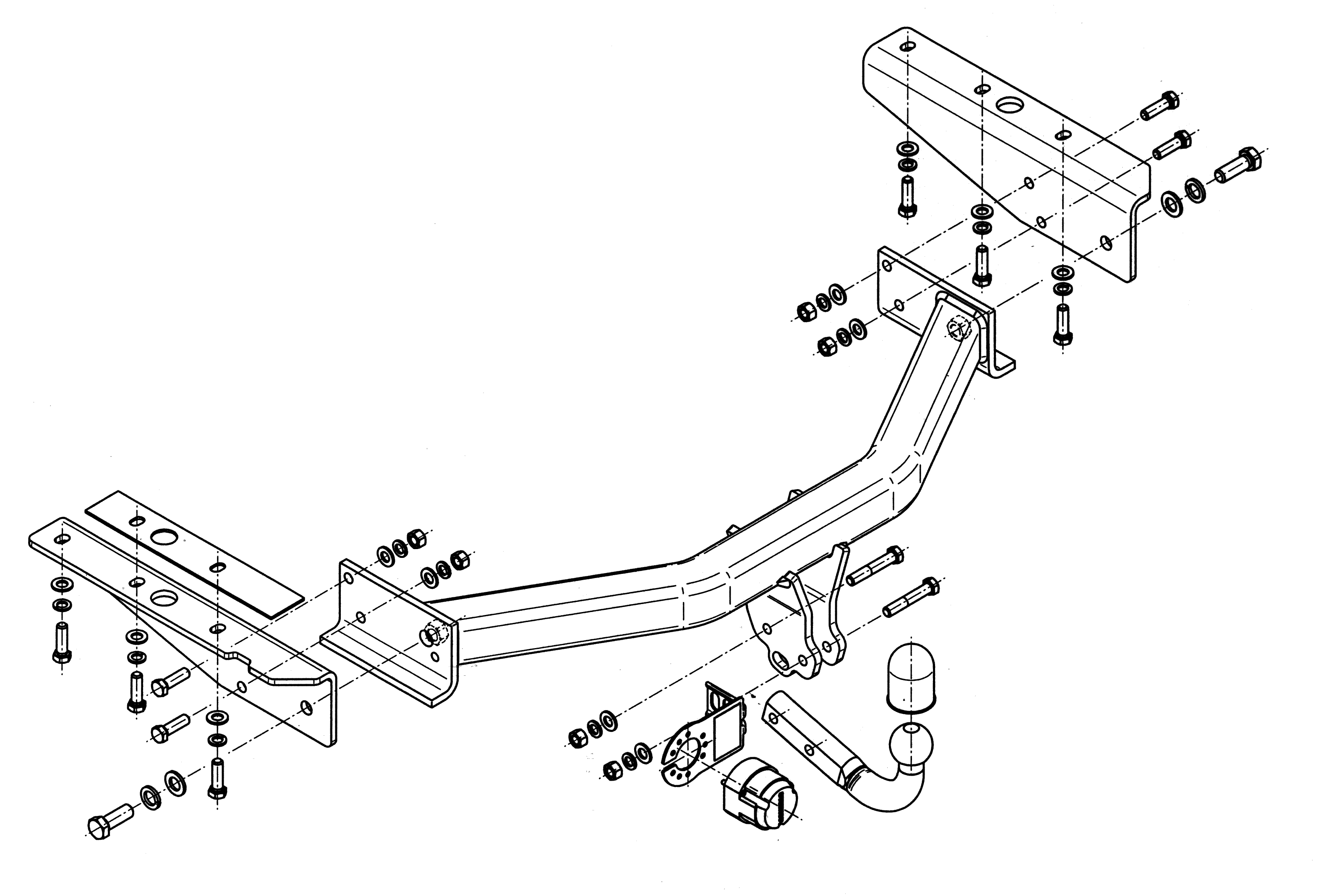 Vetokoukku STEINHOF STJ-054 Jeep Cherokee '08-, Dodge Nitro '06-12