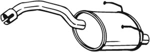Takaäänenvaimentaja, FIAT 500, 500 C, PANDA, PANDA Skåp/halvkombi, FORD KA, 1557723, 1692911, 1773789, 46817652, 51805473, 51873781, 518