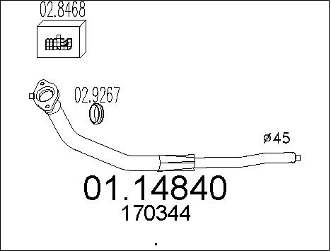 Pakoputki MTS 01.14840