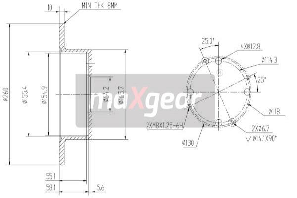 Jarrulevy MAXGEAR 19-0920
