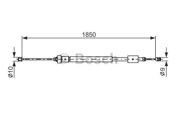 Käsijarruvaijeri BOSCH 1 987 477 595