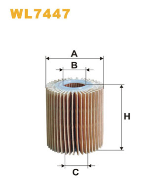 Öljynsuodatin WIX FILTERS WL7447