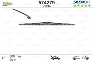 Pyyhkijänsulka, Takana, HONDA CIVIC IX, CIVIC Tourer IX, RENAULT LAGUNA III, LAGUNA Coupé, 287900001R