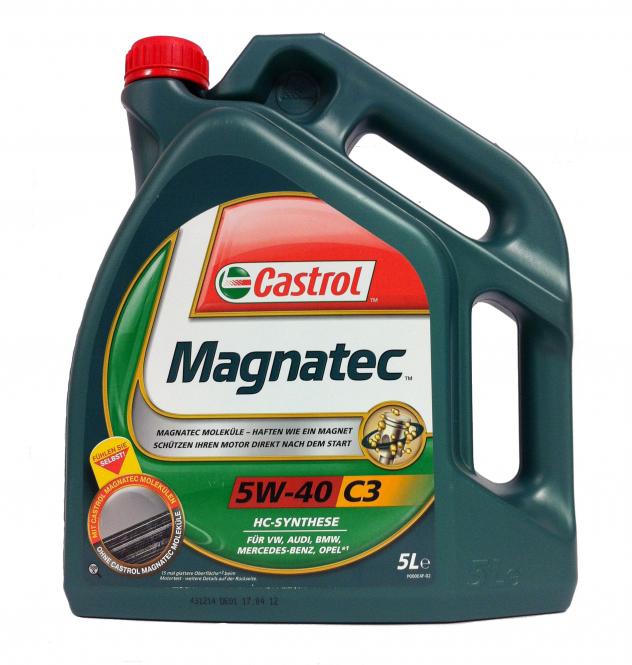 Moottoriöljy CASTROL 5W40 MAGNATEC C3 5L