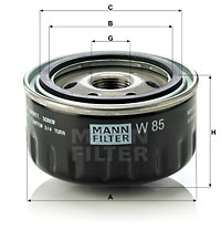 Öljynsuodatin MANN-FILTER W 85