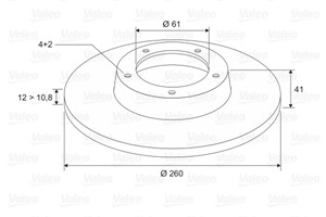 Jarrulevy, Etuakseli, DACIA,RENAULT, 6001547683, 7701208252