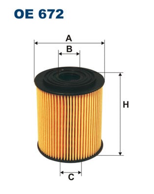 Öljynsuodatin FILTRON OE 672