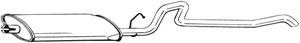 Takaäänenvaimentaja, JEEP CHEROKEE, 52003956, 52019133