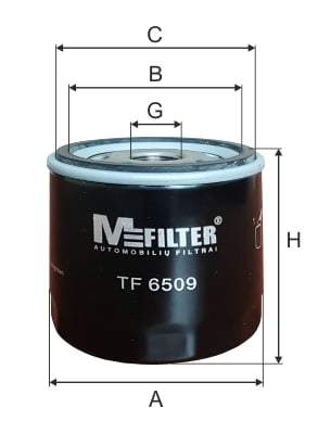 Öljynsuodatin MFILTER TF 6509