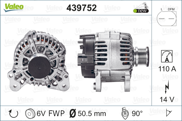 Laturi VALEO 439752