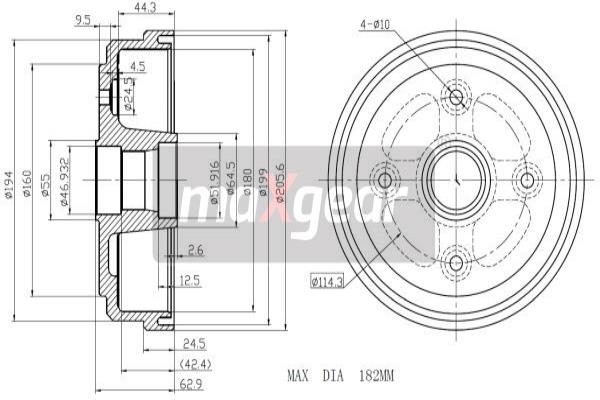 Jarrurumpu MAXGEAR 19-1049