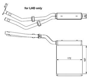 Kenno, sisätilanlämmitin, FORD,MAZDA,VOLVO, 1 253 187, 1 301 838, 1 317 080, 3 066 533-0, 3M5H1 8B53 9AA, 3M5H1 8B53 9AB, 3M5H1 8B53 9CA