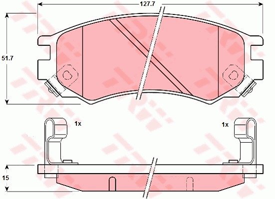 Jarrupalasarja, levyjarru TRW GDB1175