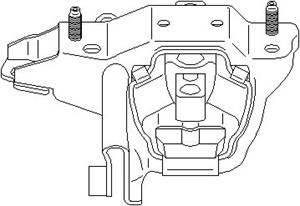 Vaihteiston ripustus, Taakse, vasen, AUDI,SEAT,SKODA,VW, 6Q0 199 555AA, 6Q0 199 555AD, 6Q0 199 555AF, 6Q0 199 555AS, 6Q0 199 555T, 6RF 1
