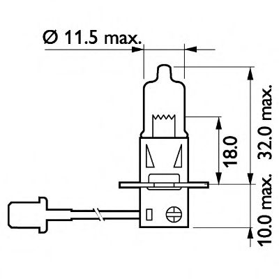 Kaukovalopolttimo PHILIPS 13336MDBVS2