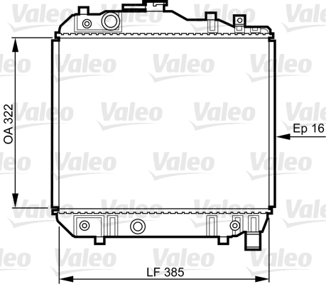 Jäähdytin,moottorin jäähdytys VALEO 731042