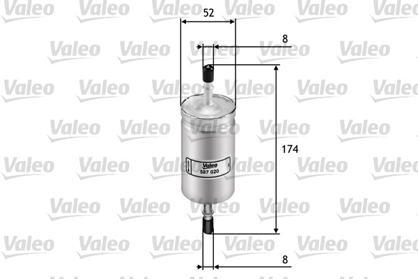 Polttoainesuodatin VALEO 587020