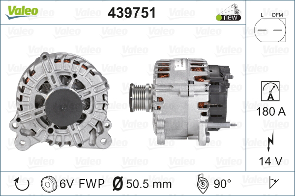 Laturi VALEO 439751