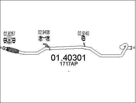 Pakoputki MTS 01.40301