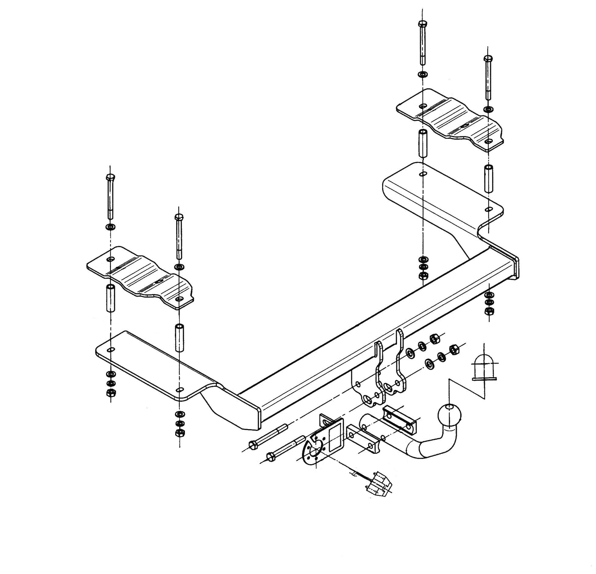 Vetokoukku STEINHOF STF-056 Fiat Croma '05-