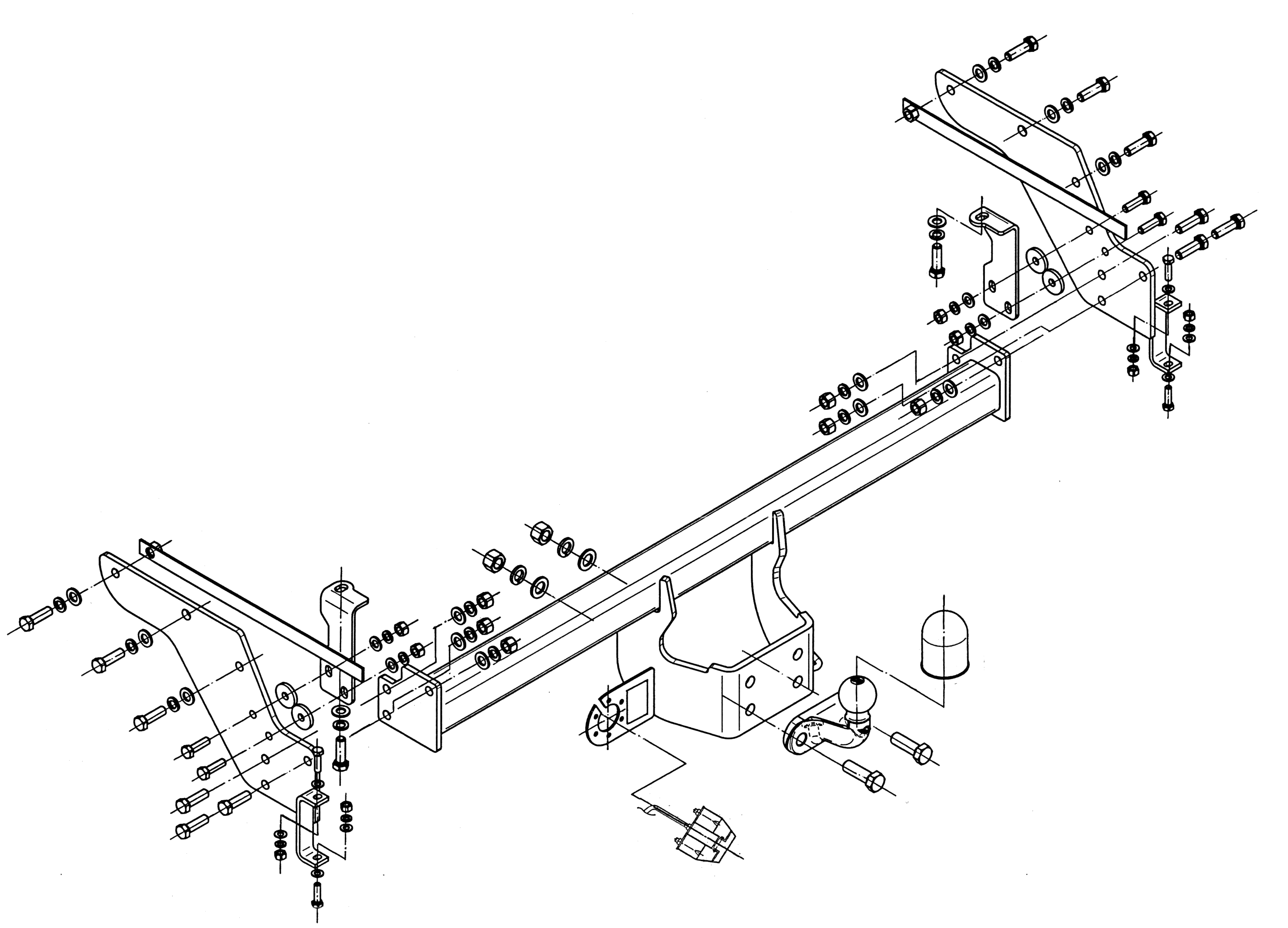 Vetokoukku STEINHOF STF-280 Ford Ranger '98-06, Mazda BT-50 '06-