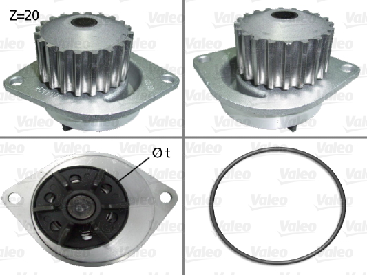 Vesipumppu VALEO 506290