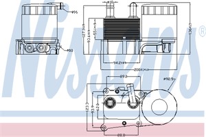 Öljynjäähdytin, moottoriöljy, FORD FOCUS, TOURNEO CONNECT, TRANSIT CONNECT, 1420678, 7T1Q68624AA, 7T1Q6B624AA