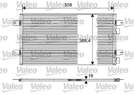 Lauhdutin, ilmastointilaite VALEO 817701