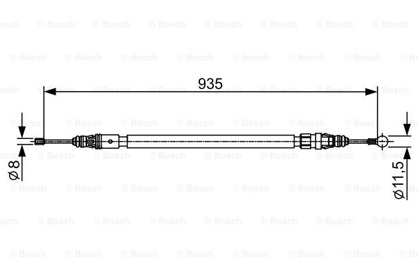 Käsijarruvaijeri BOSCH 1 987 482 430