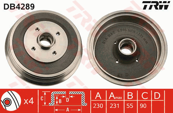 Jarrurumpu TRW DB4289