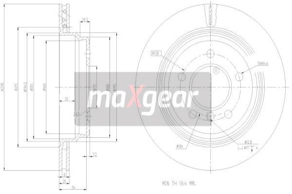 Jarrulevy MAXGEAR 19-0800