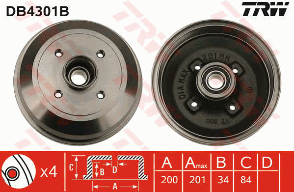 Jarrurumpu TRW DB4301B