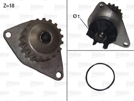 Vesipumppu VALEO 506721